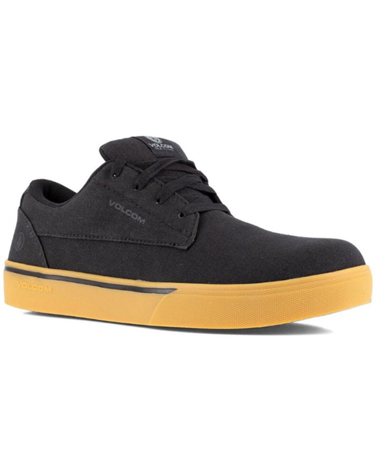 Volcom Men's Skate Inspired Work Shoes - Composite Toe, Black, hi-res