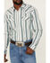 Image #3 - Cody James Men's Quarter Dobby Stripe Long Sleeve Pearl Snap Western Shirt , Cream, hi-res