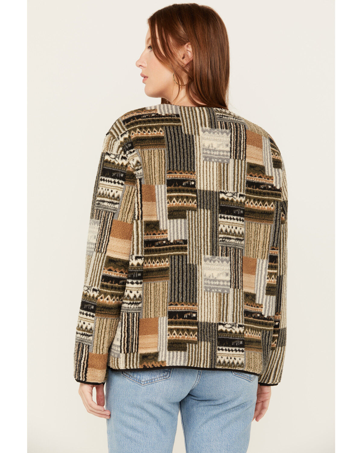 Image #4 - Miss Me Women's Multi Striped Print Button-Down Jacket, Multi, hi-res