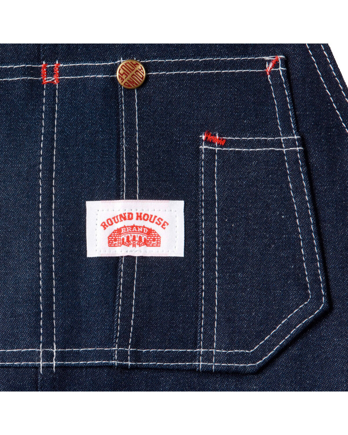 966/#980 Round House Made in USA Blue Denim Bib Overalls