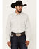Image #1 - Gibson Trading Co Men's Midway Vertical Striped Print Long Sleeve Snap Western Shirt , White, hi-res