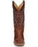 Justin Women's Vickory Performance Leather Western Boots - Square Toe , Tan, hi-res