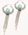 Image #1 - Shyanne Women's Fringe Hoop Earrings, Silver, hi-res