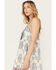 Image #2 - Angie Women's Halter Border Print Tier Dress, Ivory, hi-res