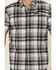 Image #3 - ATG by Wrangler Cedar Plaid Print Short Sleeve Button-Down Performance Western Shirt, Black, hi-res