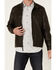 Moonshine Spirit Men's Gearhead 2.0 Faux Leather Zip-Front Moto Jacket , Black, hi-res