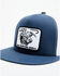 Image #2 - Lazy J Ranch Men's Willow Blue & White Large Patch Mesh-Back Ball Cap , Navy, hi-res