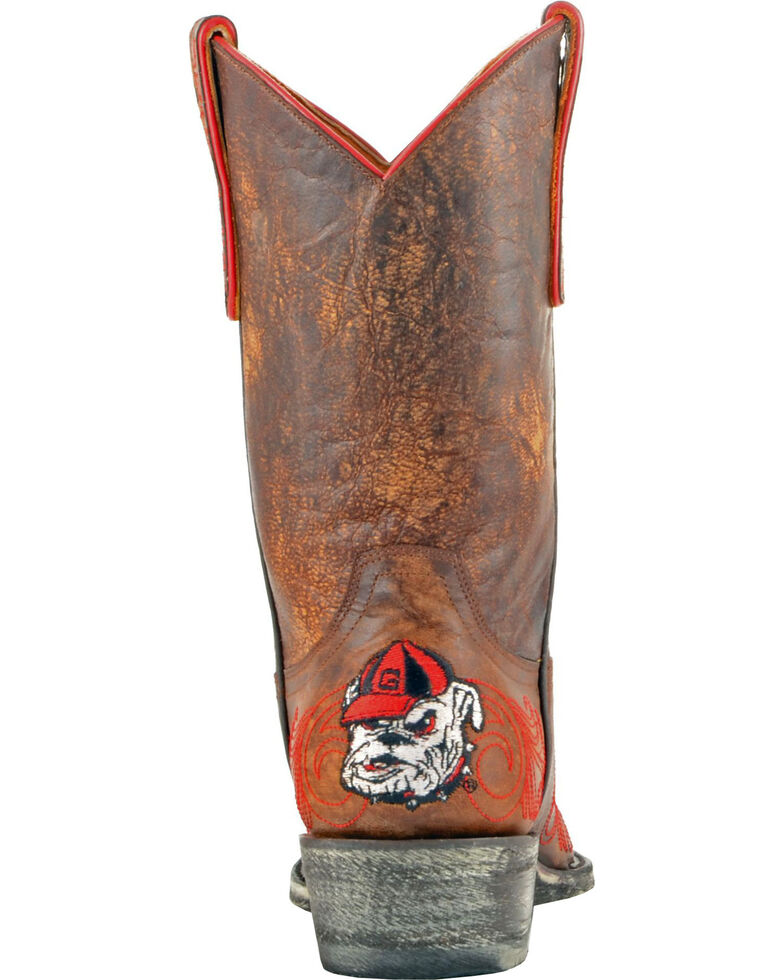 Gameday Women's University of Georgia Cowgirl Boots - Snip Toe, Brass, hi-res