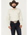 Image #1 - Wrangler 20X Men's Advanced Comfort Printed Long Sleeve Snap Western Shirt - Tall , Sand, hi-res