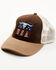Image #1 - Cody James Men's Longhorn USA Patch Ball Cap, Brown, hi-res
