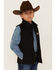 Image #2 - Cowboy Hardware Boys' Hecho en Mexico Vest, Black, hi-res
