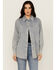 Image #1 - Blue B Women's Light Wash Rhinestone Long Sleeve Button-Down Denim Shirt, Blue, hi-res