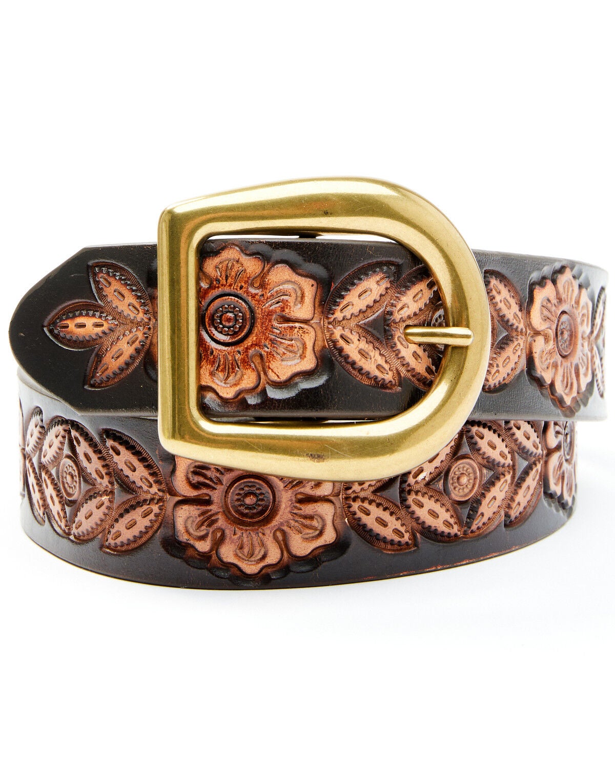 Tony Lama Women's Sienna Rae Belt, Brown, hi-res