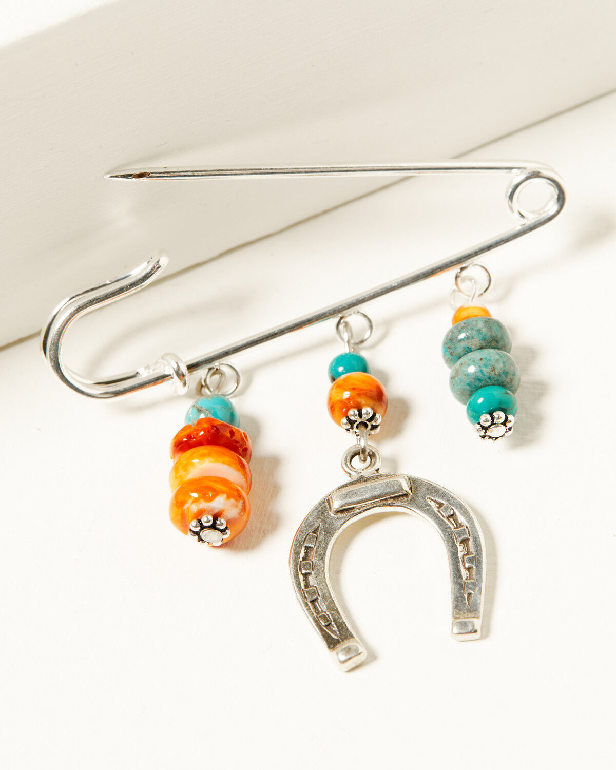 Image #3 - Paige Wallace Women's Dangle Hat Pin with Charms and Stones, Silver, hi-res