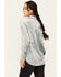 Image #4 - Mystree Women's Velour Long Sleeve Button Down Top, Blue, hi-res