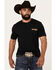 Image #2 - Wrangler Men's Boot Barn Exclusive Bucking Cowboy Short Sleeve Graphic T-Shirt, Black, hi-res
