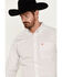 Image #2 - Ariat Men's Kade Geo Print Long Sleeve Button-Down Western Shirt, White, hi-res