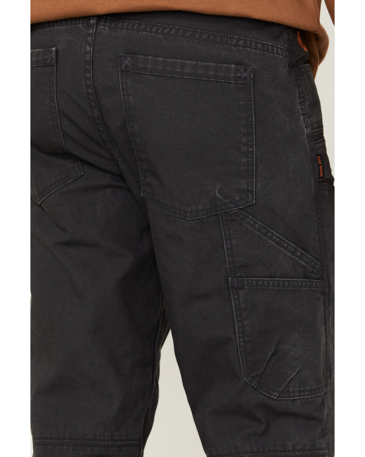 Image #4 - Hawx Men's FR Double Front Ripstop Work Pants, Brown, hi-res