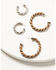 Image #1 - Shyanne Women's Heritage Valley Twisted Hoop Earring Set - 2 Piece, Silver, hi-res