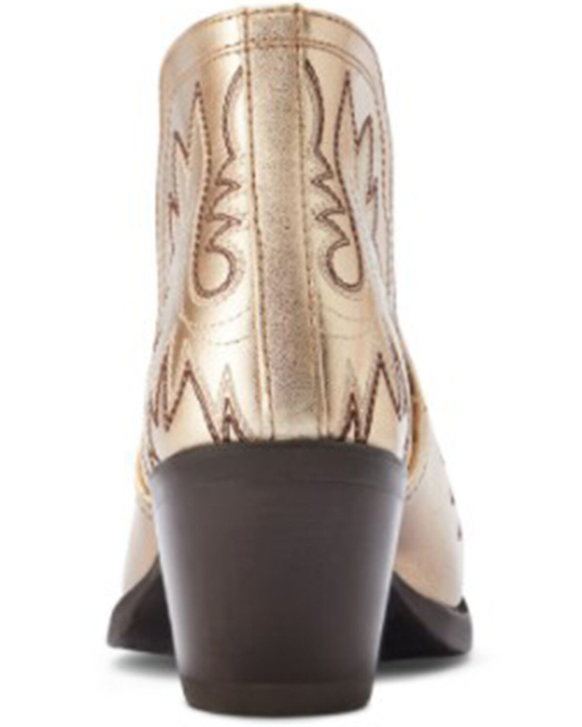 Image #3 - Ariat Women's Dixon Gold Buckle Western Booties - Snip Toe, Yellow, hi-res