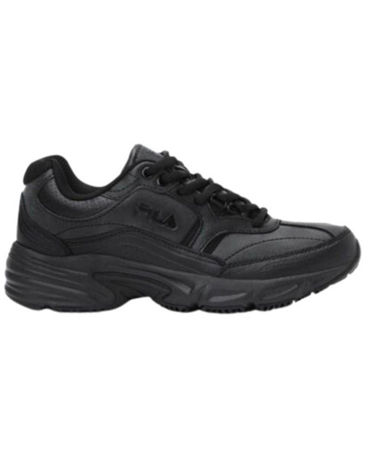Image #1 - Fila Women's Memory Workshift Work Shoes - Soft Toe, Black, hi-res