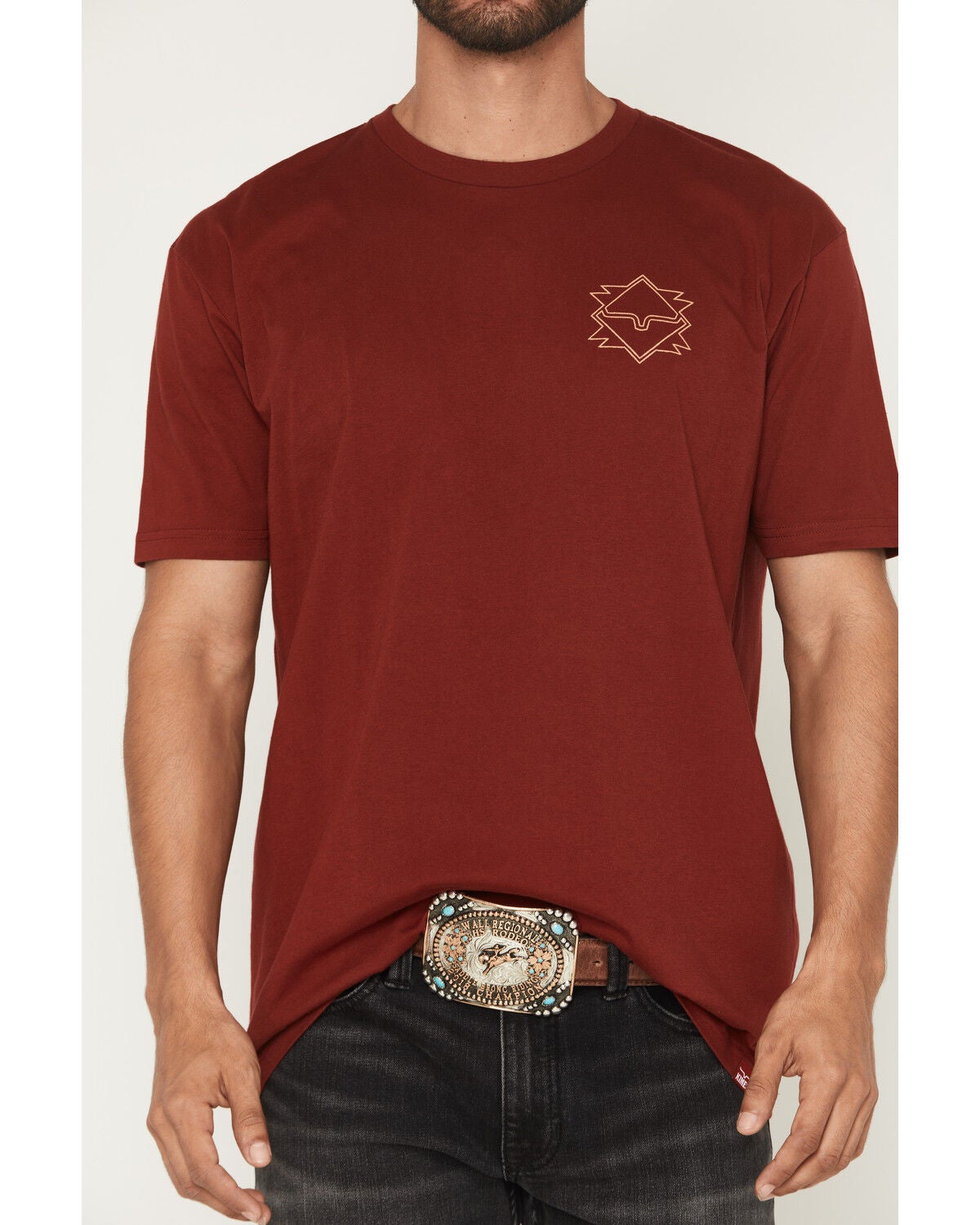 Image #4 - Kimes Ranch Men's North Star Short Sleeve Graphic T-Shirt, Burgundy, hi-res