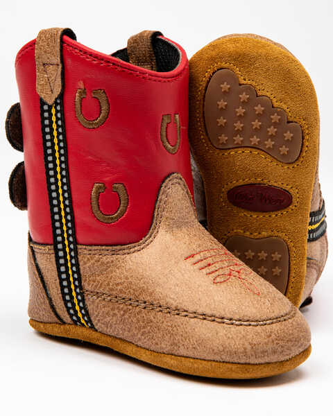 Image #2 - Cody James Infant Boys' Horseshoe Poppet Western Boots, Red, hi-res