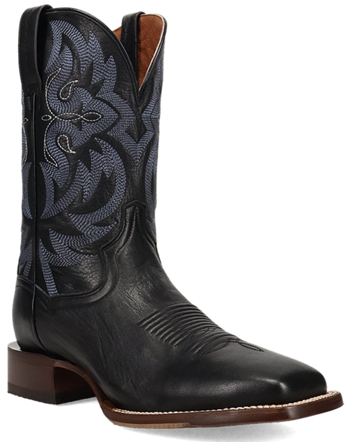 Dan Post Men's Sonara Western Boots - Broad Square Toe, Black, hi-res