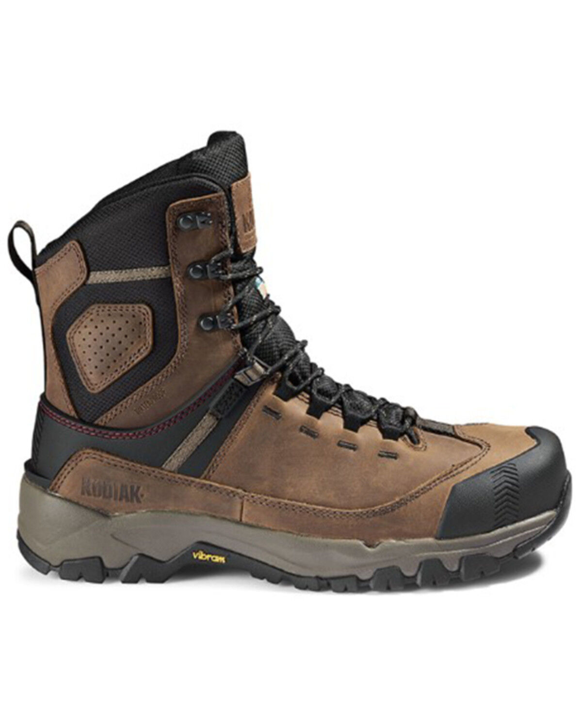 Image #2 - Kodiak Men's Quest Bound 8" Lace-Up Waterproof Work Boots - Composite Toe, Brown, hi-res