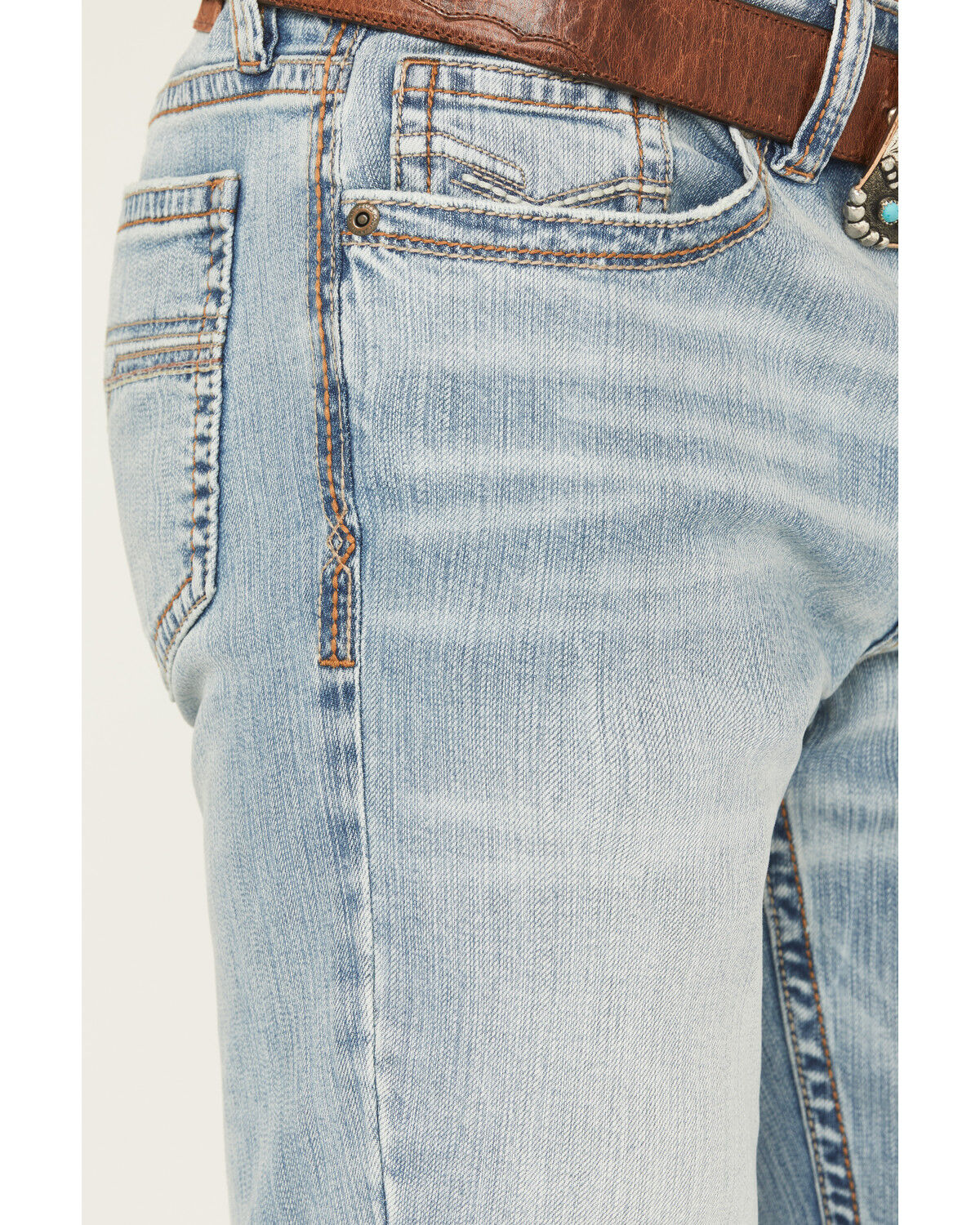 Image #2 - Cody James Men's Light Wash Cyclone Slim Straight Stretch Denim Jeans, Light Wash, hi-res