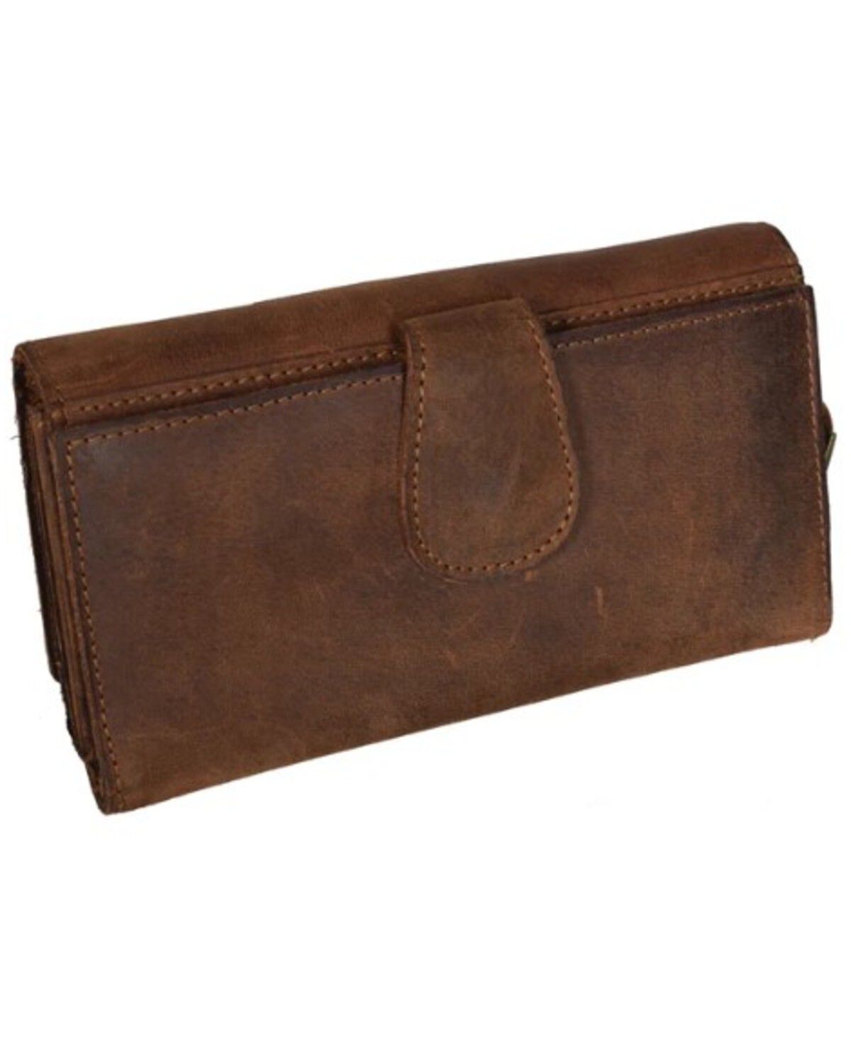 Image #3 - STS Ranchwear by Carroll Women's Baroness Tri-Fold Wallet, Brown, hi-res