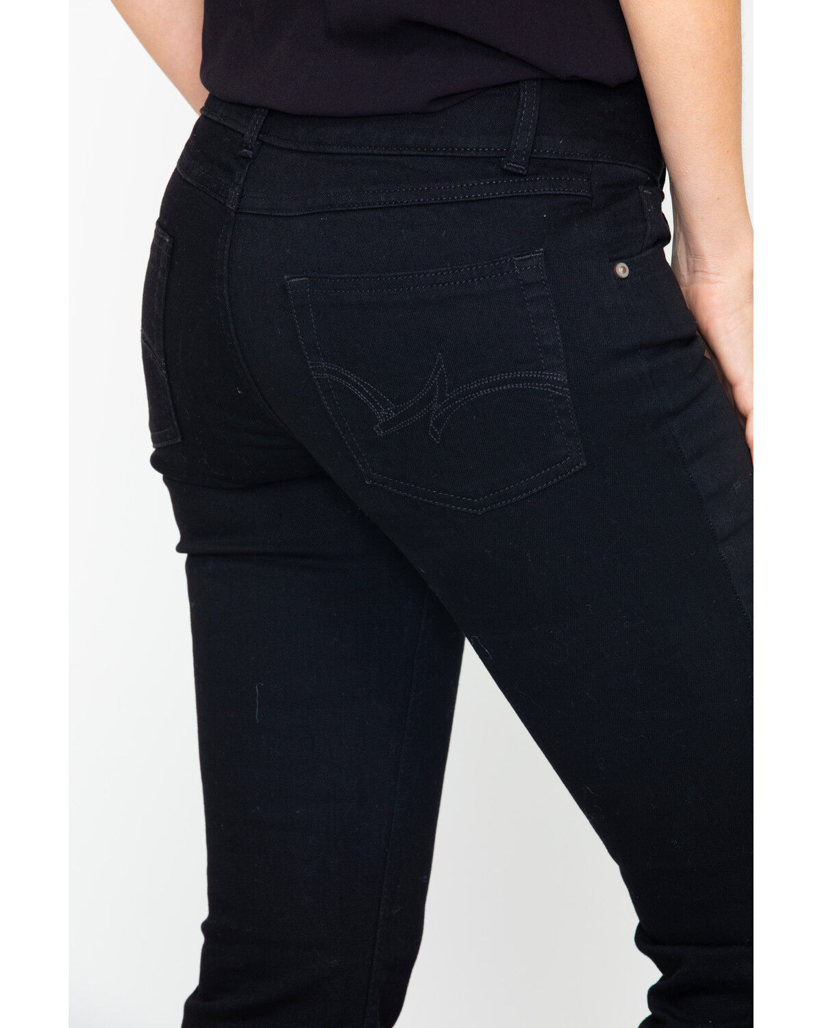 womens black bootcut jeans