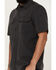 Image #3 - Hawx Men's Solid Short Sleeve Button-Down Work Shirt - Big , Charcoal, hi-res
