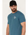 Image #2 - Moonshine Spirit Men's Freedom Proof Short Sleeve Graphic T-Shirt, Royal Blue, hi-res