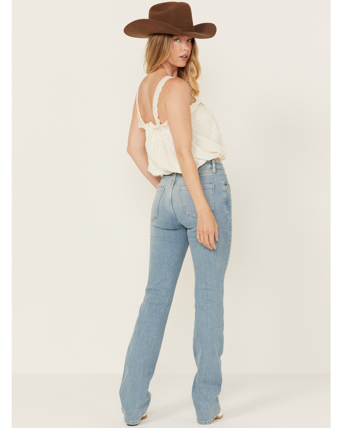 Image #3 - Cleo + Wolf Women's Skye Light Wash High Rise Bootcut Comfort Stretch Denim Jeans, Light Wash, hi-res
