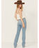 Image #3 - Cleo + Wolf Women's Skye Light Wash High Rise Bootcut Comfort Stretch Denim Jeans, Light Wash, hi-res