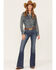 Image #1 - Ariat Women's R.E.A.L. Beverly Bling Pocket Flare Jeans, , hi-res