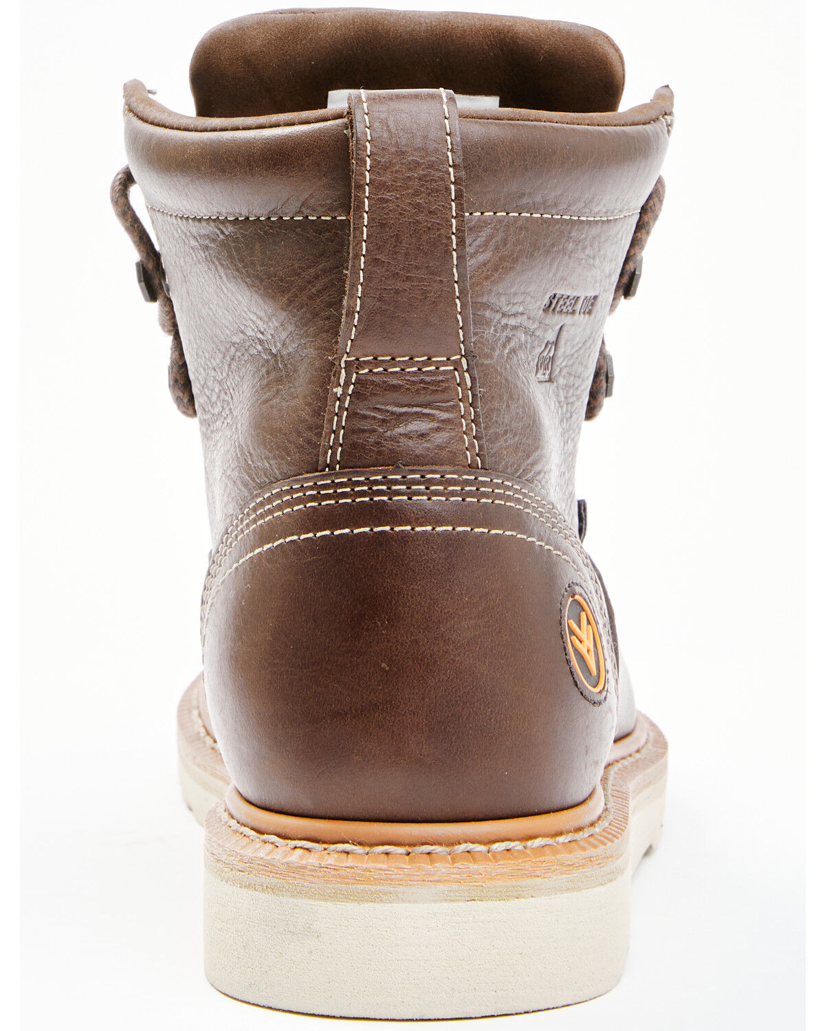 Image #5 - Hawx Men's USA Wedge Value Work Boots - Steel Toe, Brown, hi-res