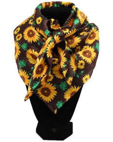 M&F Western Women's Sunflower Print Scarf, Multi, hi-res