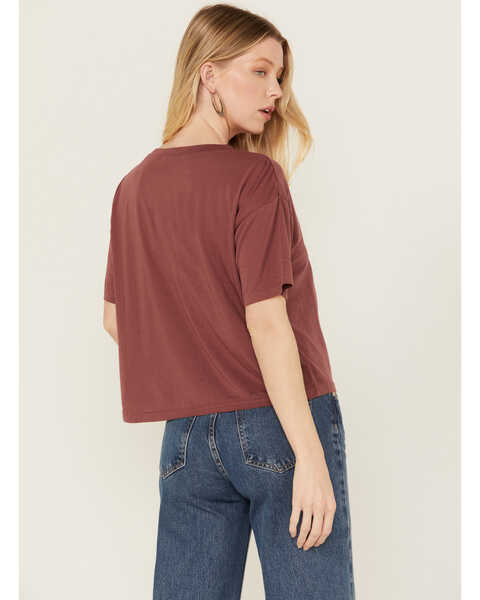 Image #4 - Ariat Women's Buffalo Short Sleeve Cropped Graphic Tee, Rust Copper, hi-res
