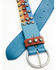 Image #2 - Free People Women's Tres Amore Studded Waist Belt, Blue, hi-res