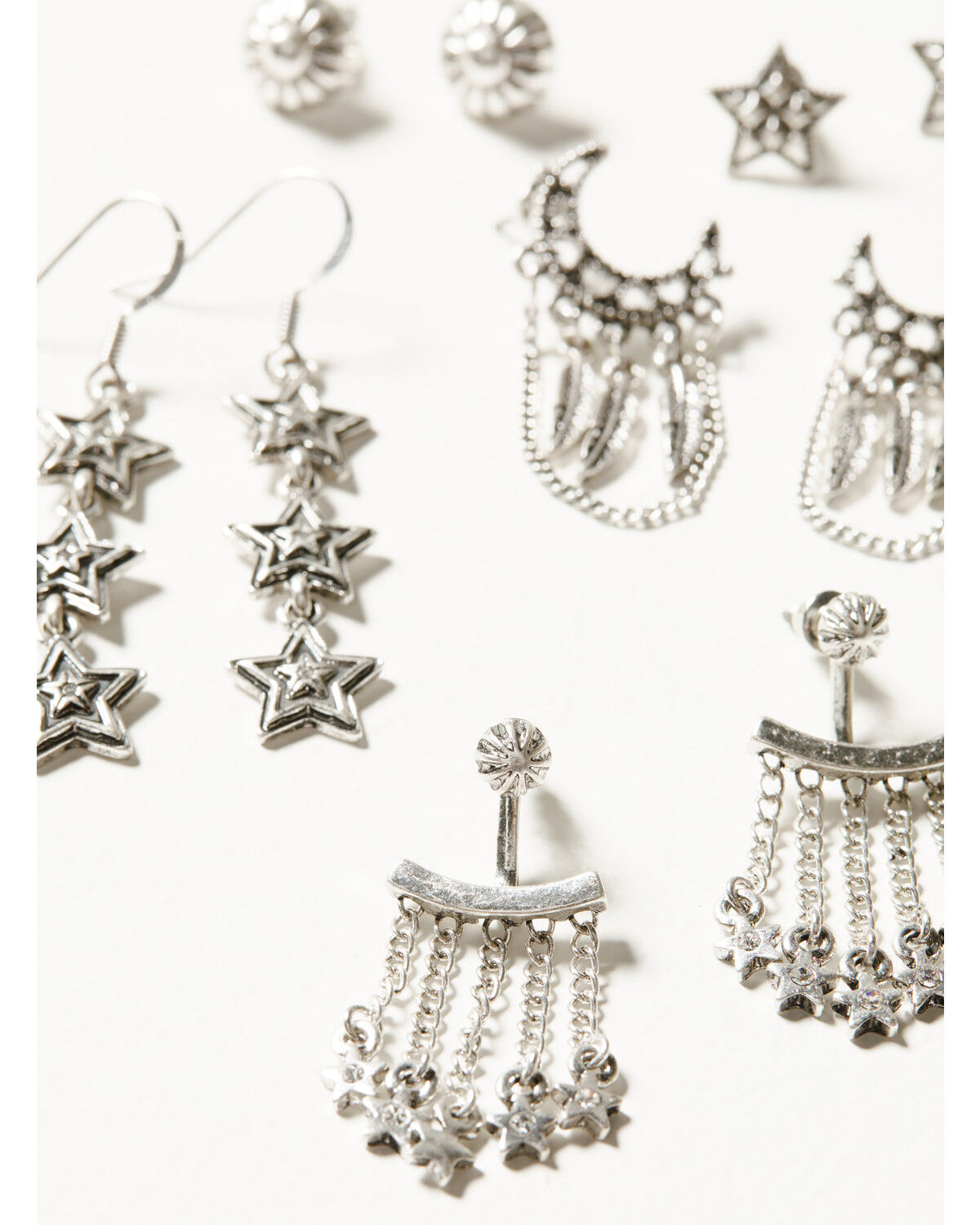 Image #3 - Idyllwind Women's 5-piece Silver Fleetwood Earrings Set, Silver, hi-res