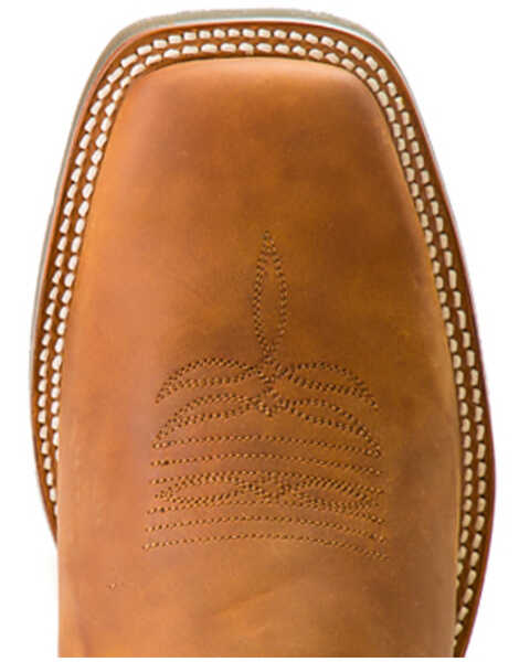 Image #5 - Horse Power Men's Barking Iron Western Boots - Broad Square Toe, Brown, hi-res