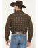 Image #4 - Gibson Trading Co Men's Bourbon Street Medallion Print Long Sleeve Snap Stretch Western Shirt - Tall, Brown, hi-res