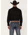 Image #4 - Wrangler Men's Silver Edition Geo Print Long Sleeve Snap Western Shirt, Black, hi-res