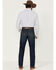 Image #3 - Cinch Men's Jesse Dark Stonewash Slim Straight Performance Stretch Denim Jeans, Indigo, hi-res