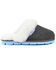 Superlamb Women's Onager Charcoal Suede Leather Casual Slip-On Mule , Charcoal, hi-res