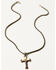 Image #1 - M & F Western Men's Antique Silver Twister Cross Necklace, No Color, hi-res