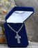 Image #2 - Montana Silversmiths Men's Barbed Wire Cross Necklace , Silver, hi-res