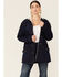 Lee Women's Oversized Denim Jacket, Dark Blue, hi-res